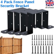 4X Heavy Duty Fence Post Support Bracket Post Ties 4x4 Strap Post Ties U Bracket