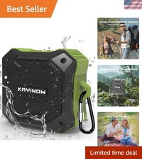 Durable Waterproof Bluetooth Speaker - 12 Hour Playtime  Versatile Connectivity