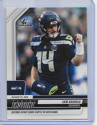 2025 Panini Instant SAM DARNOLD NFC Championship win Seattle Seahawks #433 /290