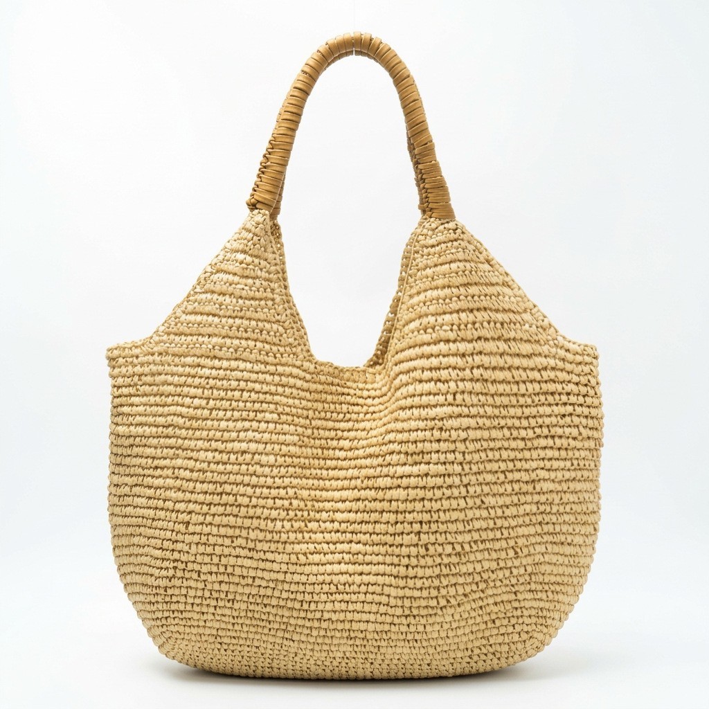 Straw Woven Bag, Handmade Woven Bag, Large Capacity Tote Bag, Women's Bag, Beach