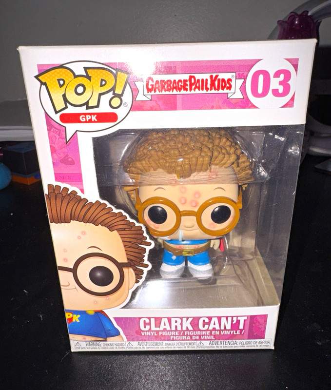 Funko Pop! Vinyl Garbage Pail Kids GPK Clark Can't #03 Vinyl Figure In Box