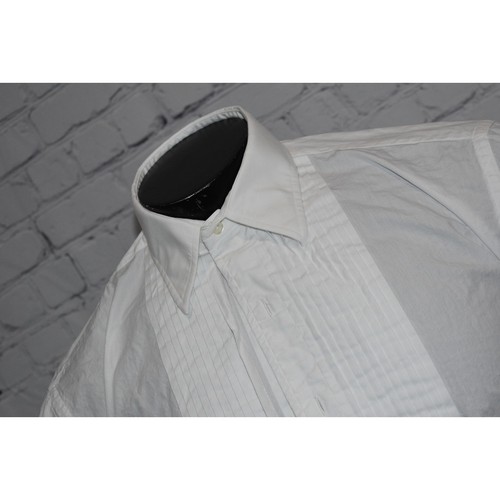 Gitman Bros Tuxedo Dress Shirt Mens Size Medium 15.5 - 33 White French Cuffs - Picture 2 of 8