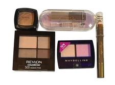 Revlon Maybelline Prestige Essence Eyeshadow Lot Of  5 Nudes Browns New Women's