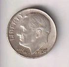 1957-D 10¢ DIME 90% SILVER TEN CENTS DENVER MINT UNITED STATES OF AMERICA USA