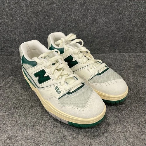 NEW BALANCE 550 Low Top Sneaker Men's Size US 6 D White Green