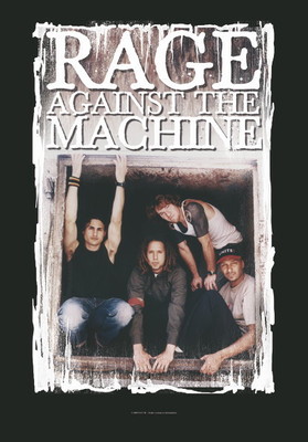 RAGE AGAINST THE MACHINE FLAGGE FAHNE BANDPICTURE BOMBTRACK POSTERFLAGGE FLAG