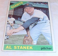 VINTAGE 1966 TOPPS AL STANEK #437 EX OLD SAN FRANCISCO GIANTS