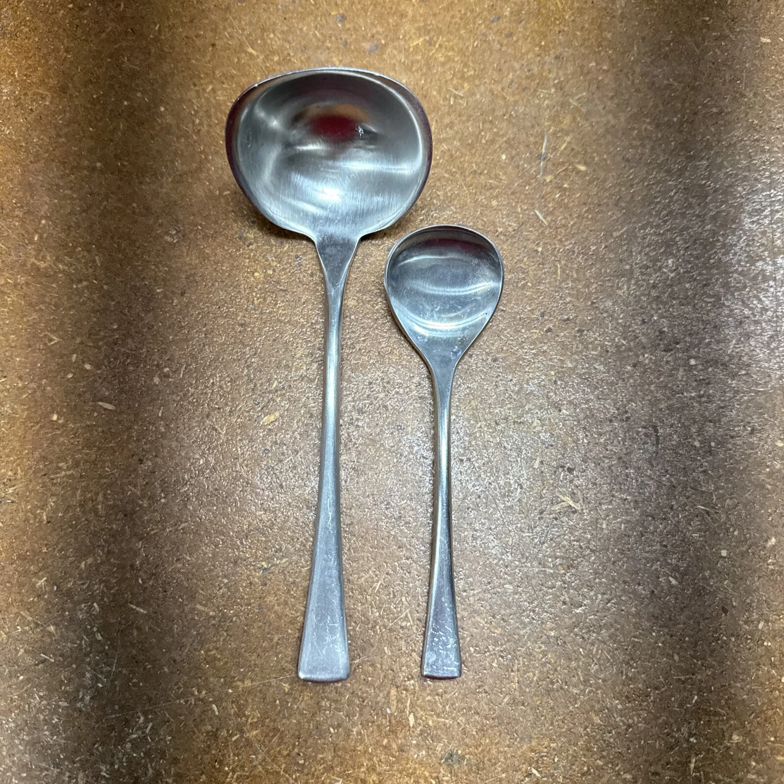 Dalia 20/12 Spain Flatware, 5.25” Sugar Spoon & 7” Gravy Sauce Ladle