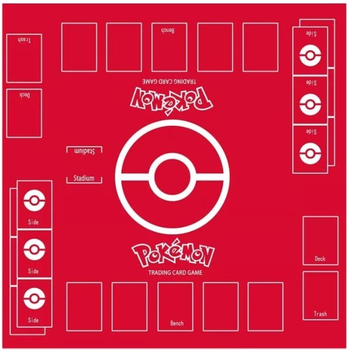 Pokémon Card Game] Edition Play Mat Rubber Mat Dark red for 2 People