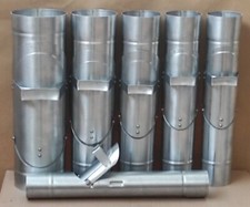 Fallrohrklappe Titanzink V2A Sieb Regenwasserklappe Regenrohrklappe Ø76-120mm PL