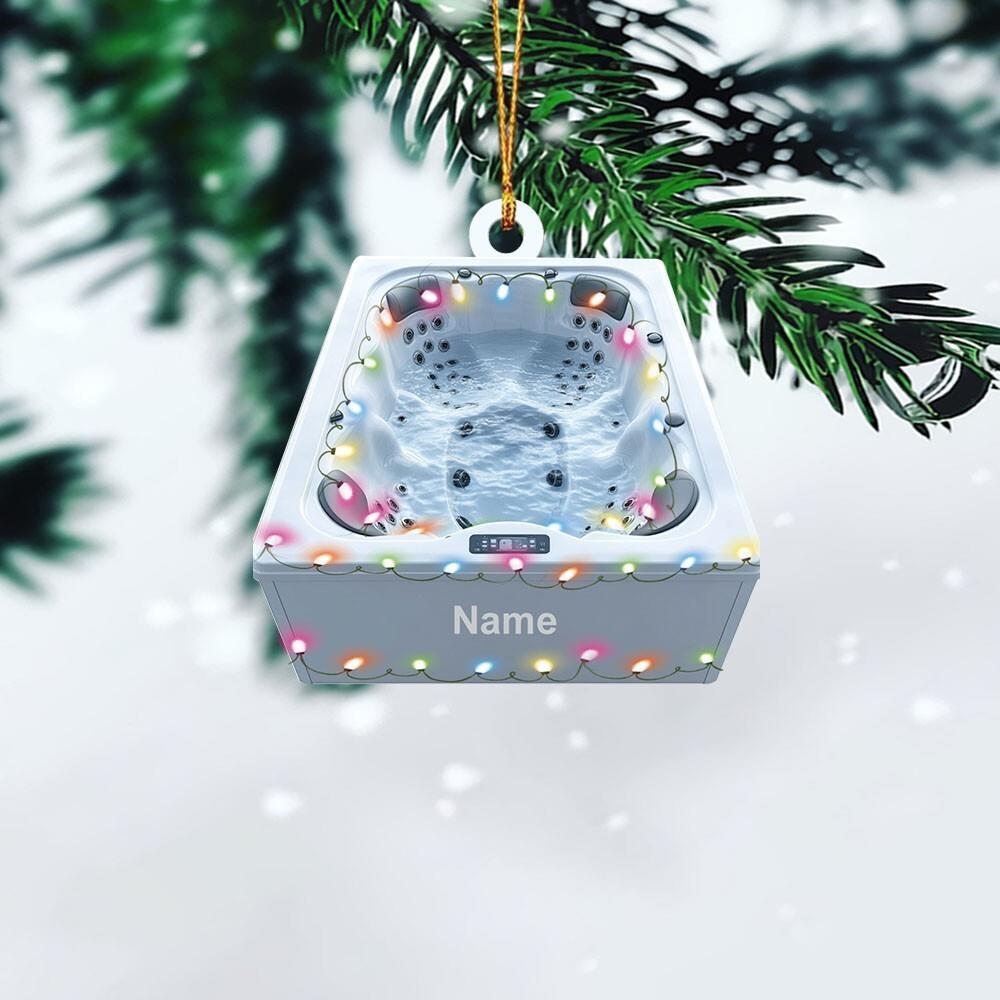 Whirlpool Bathtub Christmas Ornament  Jacuzzi Ornament  Hot Tub Sauna Ornament