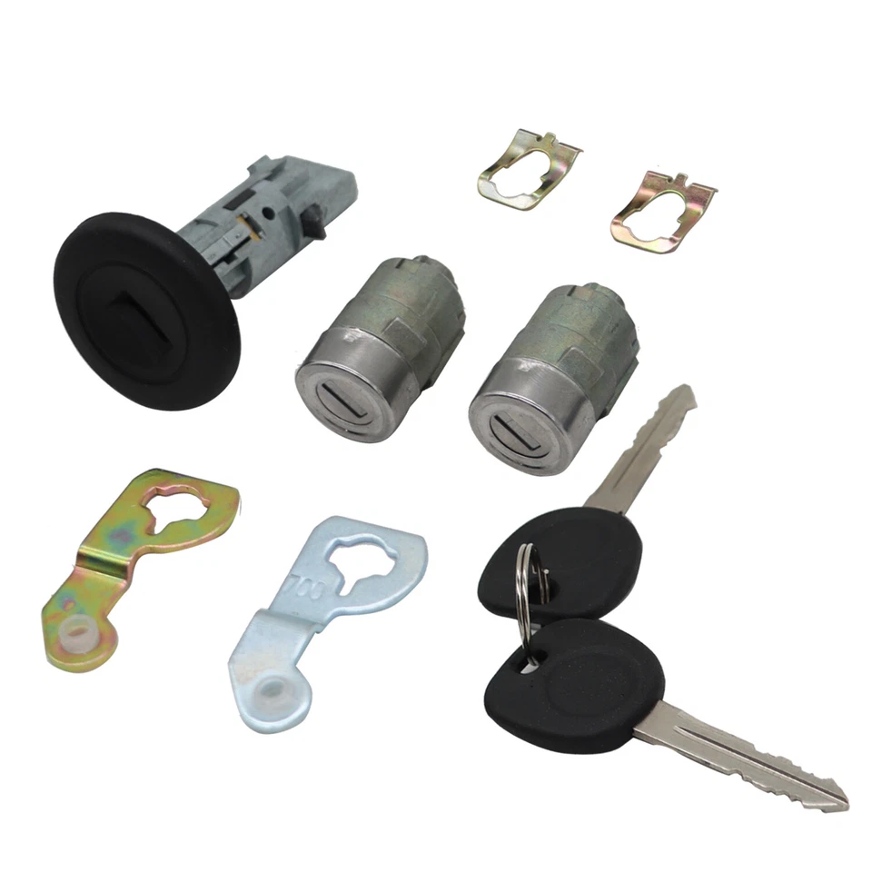 Interruptor de encendido y cilindros de bloqueo de puerta delantera con 2 llaves para Chevrolet GMC H2 Foto 2 de 4