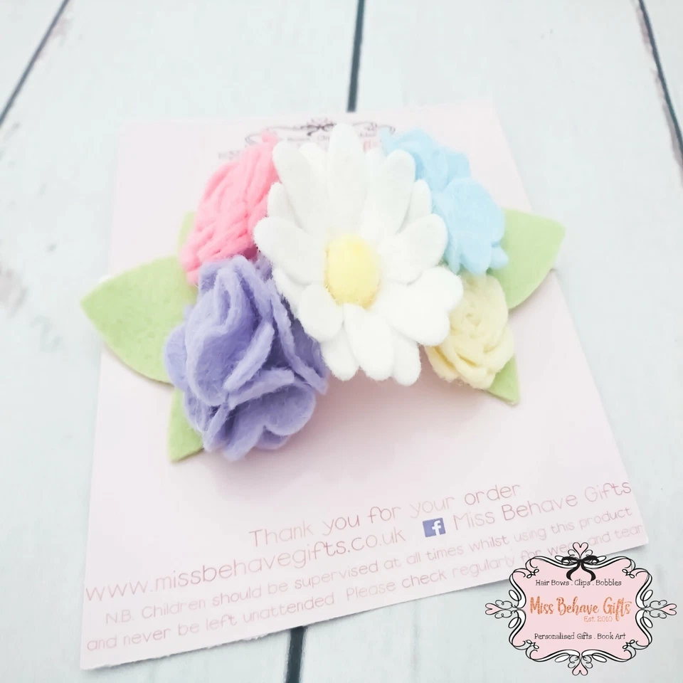 Baby Girls Felt Flower Garden Headband - Image 2 of 4