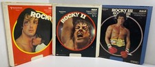 Vintage Rocky 1, 2, 3 CED RCA SelectaVision VideoDiscs Sylvester Stallone 3 LOT