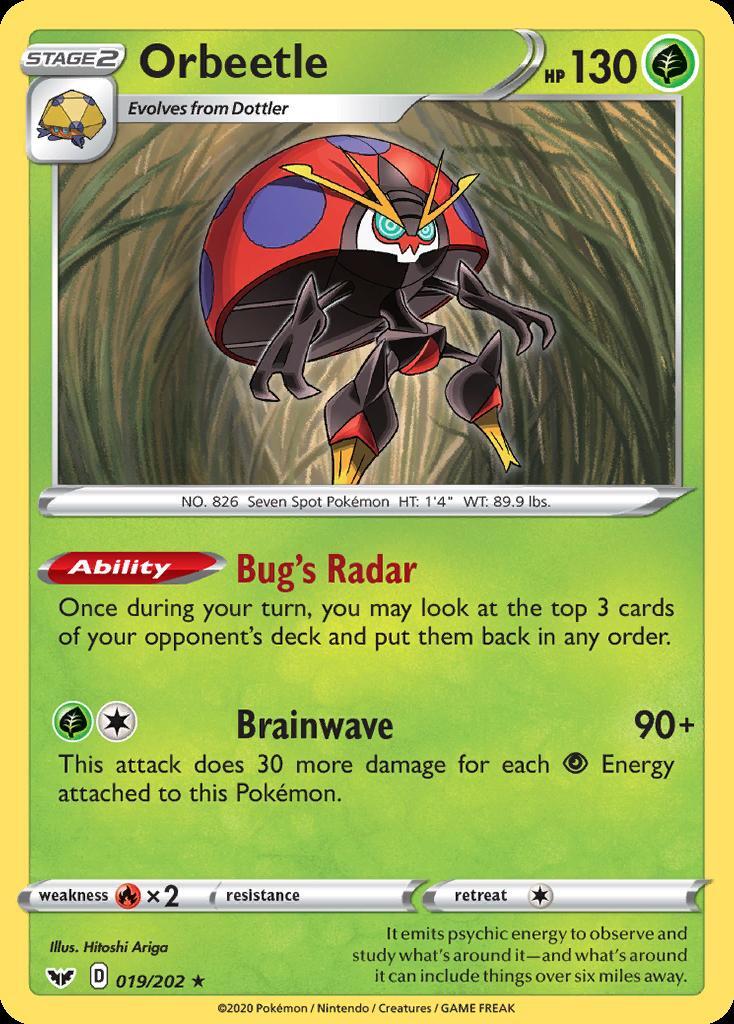 Pokemon Orbeetle (19/225) Sword & Shield LP