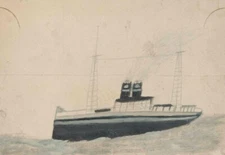 Tramp Steamer Art Print – Alfred Wallis 1938 – Naïve Maritime Modernism