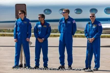 2023 FEB 21st NASA SpaceX Crew 6 Arrival KSC Bowen Hoburg Alneyardi Fedyaeu 2