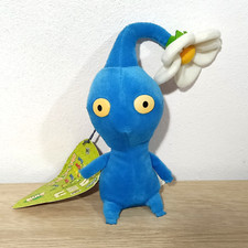 2002 Banpresto Pikmin Blue Flower TAG Plush Toy Beanbag Doll Japan Game 9"