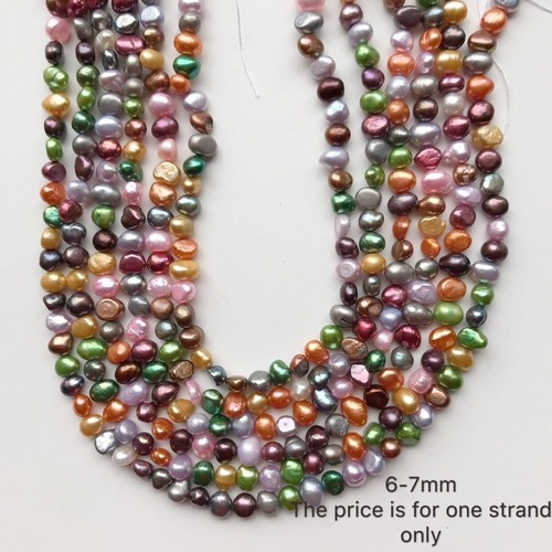 Real Freshwater Pearl Necklace Multi 