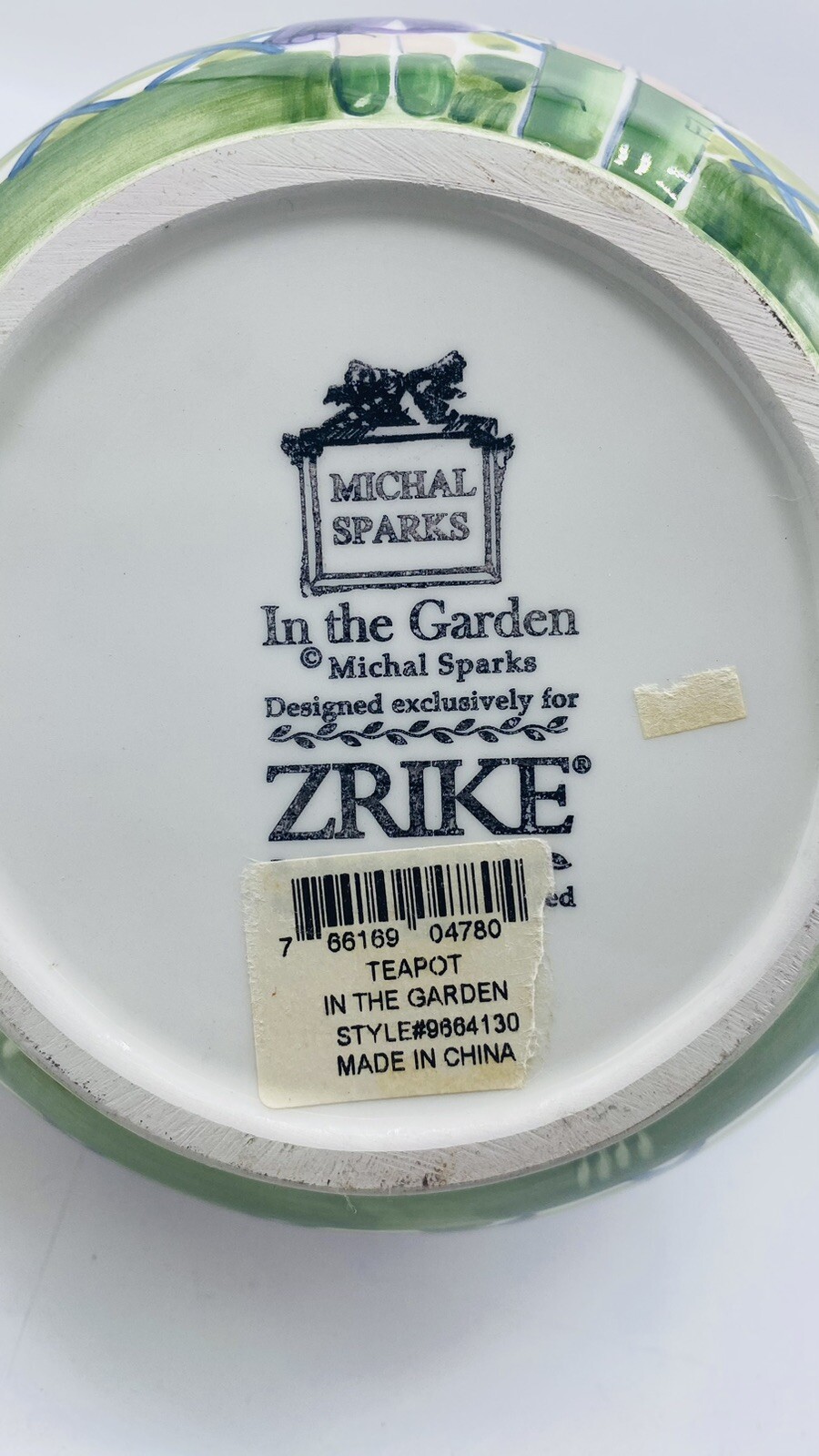 ZRIKE MICHAL SPARKS IN THE GARDEN TEAPOT 54 OZ CHILD & ADULT GARDENING FLOWERS