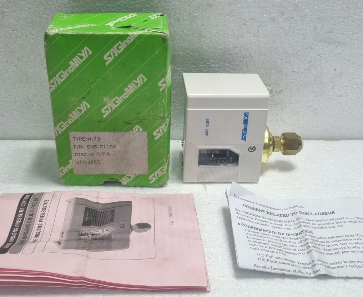 Saginomiya SNS-C110X Pressure Control Switch 1~10kgf/cm2 | eBay