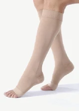 Jobst Relief Knee High Beige Unisex 15-20 mmHg Compression Open Toe