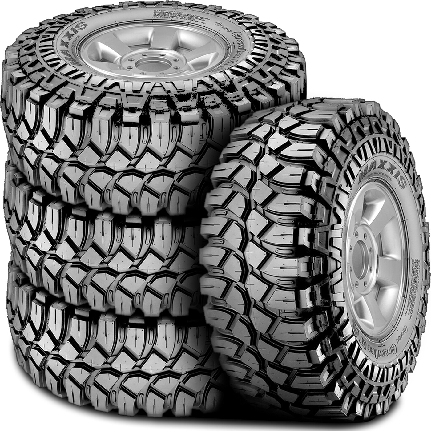 4 Tires LT 37X12.50-17 Maxxis Creepy Crawler M8090 MT MT Mud Load E 10 Ply  | eBay