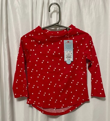 Toddler Girls' Heart Long Sleeve T-Shirt Cat & Jack target Red raglan ...