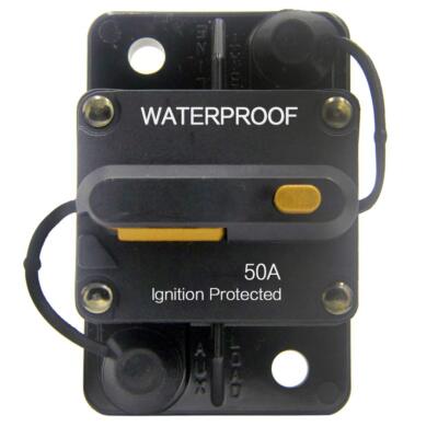 50A-300A Circuit Breaker Manual Reset Waterproof 12V-42VDC Marine Boat