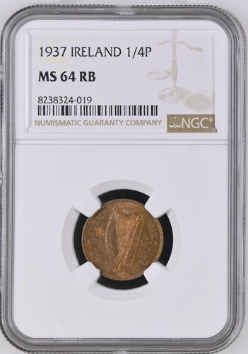 Ireland 1937 | Irish 1/4d | Farthing | Woodcock | KM.1 | MS 64