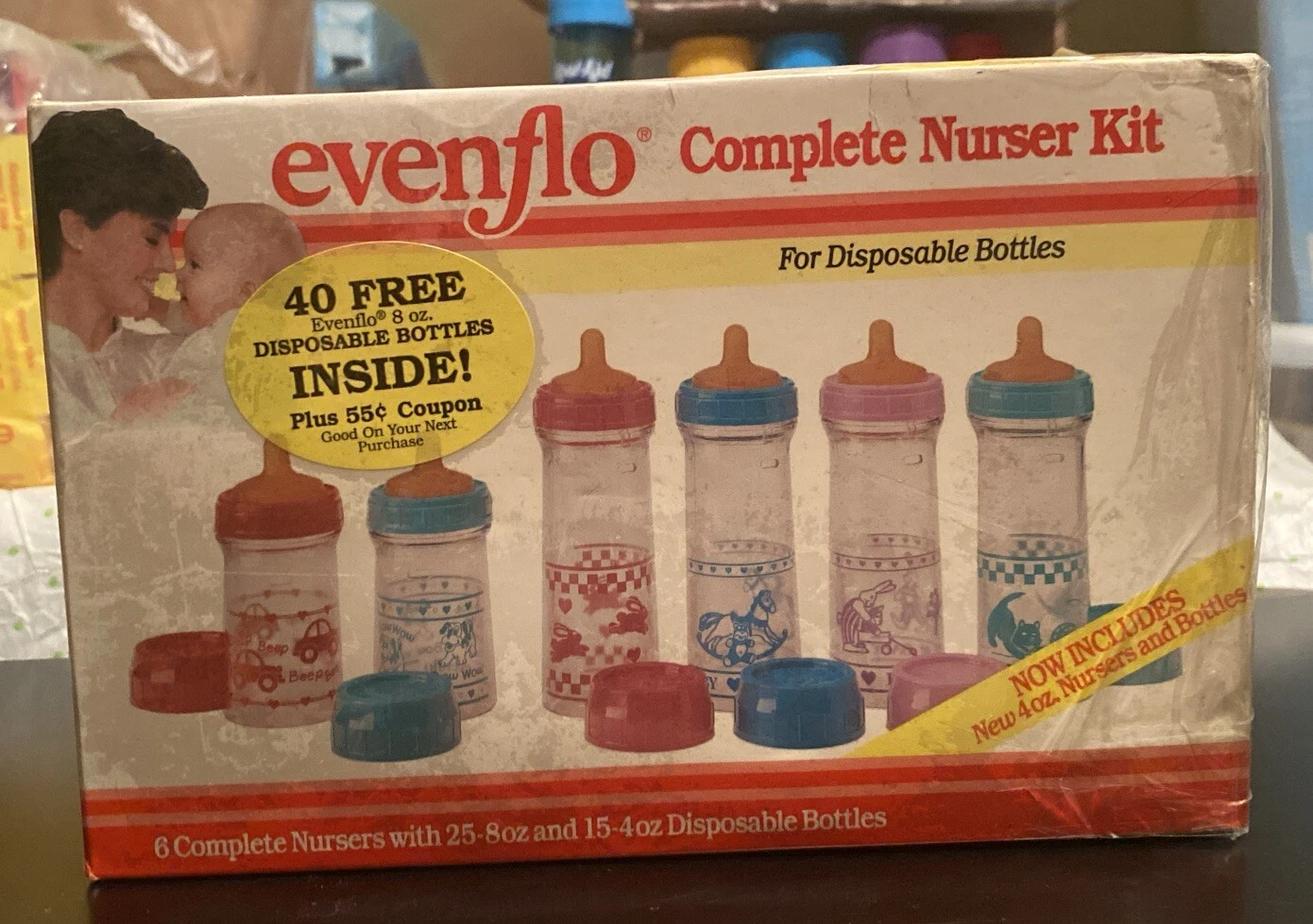 🧸Vintage Evenflo Complete Disposable Nurser Baby Bottle Gift Set FREE SHIP🍼
Opens in a new window 