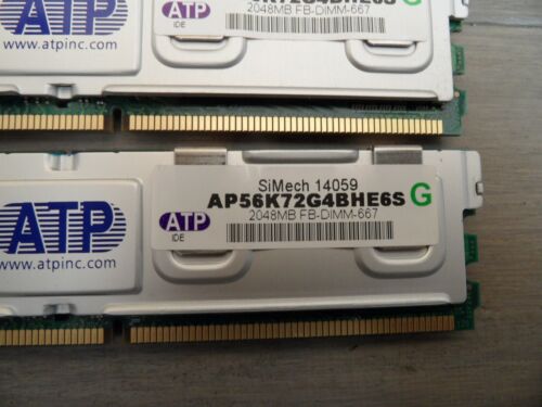 14 GB AP56K72G4BHE6S ATP 2GB DDR2 Buffered FB ECC PC2-5300 667Mhz 2Rx4 Memory - Picture 2 of 2