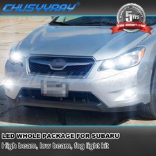 For Subaru Xv Crosstrek 2013-2014 Combo 8x Led Headlight High Low Fog Light Kit For Subaru Xv Crosstrek 2013-2014 Combo 8x Led Headlight High Low Fog Light Kit