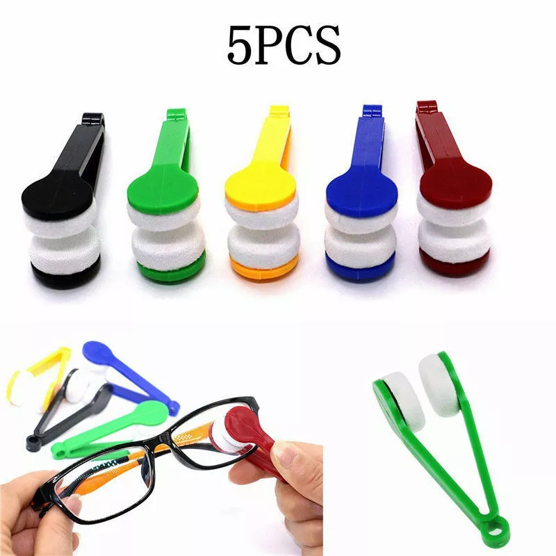 5pcs Mini Sun Glasses Eyeglass Microfiber Spectacles Cleaner Brush