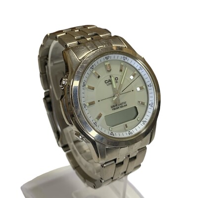 CASIO Lineage wave ceptor LCW-100T Tough Solar Silver Case Men