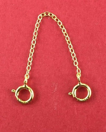 9ct Gold FINE Chain Extender / Safety 