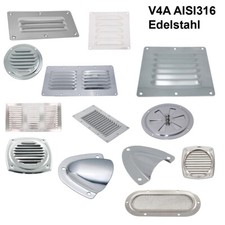 Kiemenblech Lüftungsgitter Lüftungsblech Abluftgitter Edelstahl VA