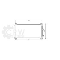 AVA Quality Cooling Kondensator Klimaanlage Mit Trockner FüR Peugeot 508 SW I