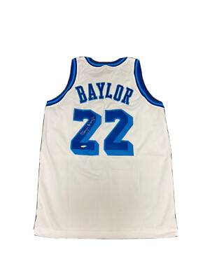 Elgin Baylor Signed MLPS Los Angeles Lakers (Home White) Jersey