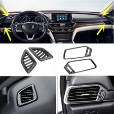 For Honda Accord 2018-2021 Car Dashboard Air Vent Cover Trim Carbon Fiber Look
