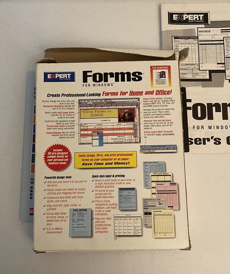 Expert Forms Computer Software for Windows Professional Business Forms IBM - Image 3 of 3