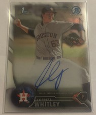 2016 Bowman Chrome Forrest Whitley Auto 1st Bowman DRAFT Chrome On Card Auto.