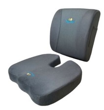 Seat Cushion Office Chair Car And Lumbar Support Memory Foam Pillow Gray Set Seat Cushion Office Chair Car And Lumbar Support Memory Foam Pillow Gray Set