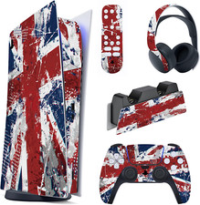 Impression UK Flag Full Set Skin Decal for PS5 Console Digital Edition, Sticker