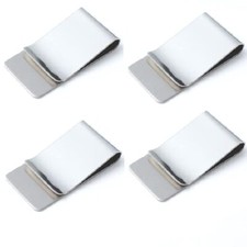 4 Pack Slim Money Clip Cash Wallet Credit Card Cash Holder for Front Pocket