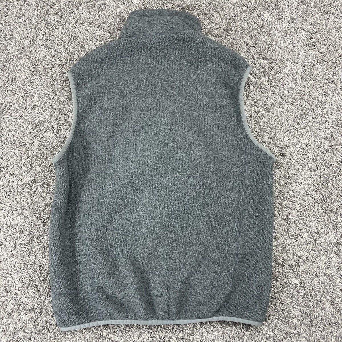 Patagonia Synchilla Dark Gray Full Zip Fleece Vest Mens Size Small