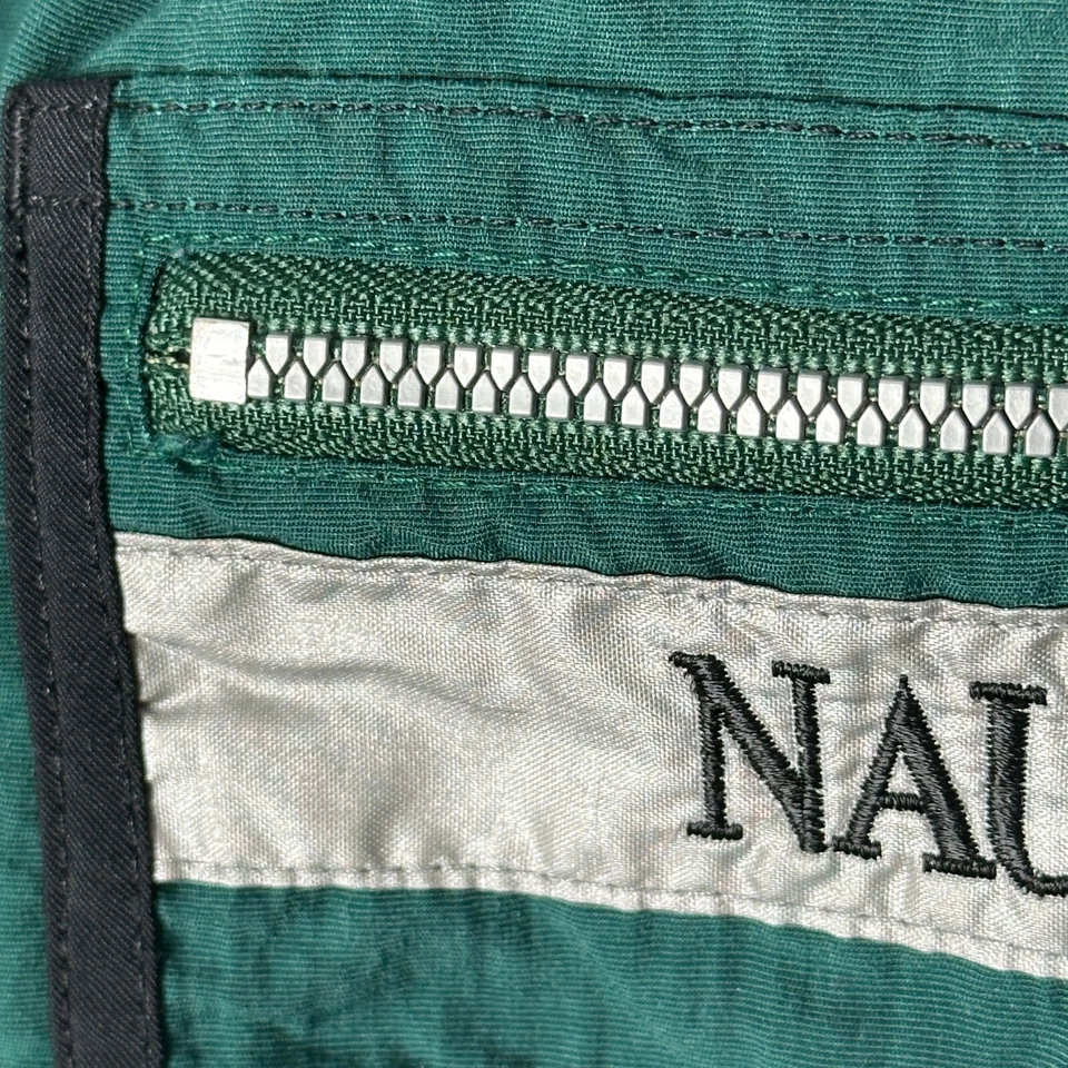De colección Y2K Nautica Competición Bañador Pantalones Cortos Para Hombre Talla M Verde Nylon Malla Forrado Foto 4 de 4