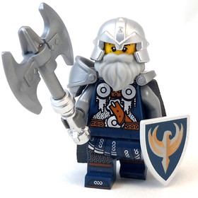 LEGO Castle Crown Hawk Knight Minifigure 7094 Fantasy Era 852293 Scale Mail 7036