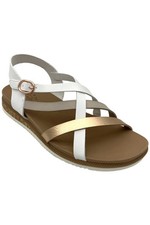 Skechers Bobs Women's Desert Kiss Peak Rank Strappy Sandals White