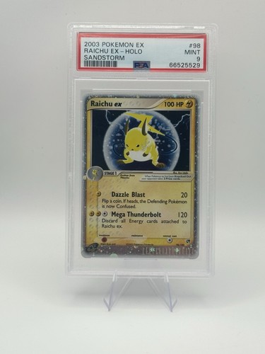 PSA 9 RAICHU EX #98 HOLO 2003 POKEMON EX SANDSTORM